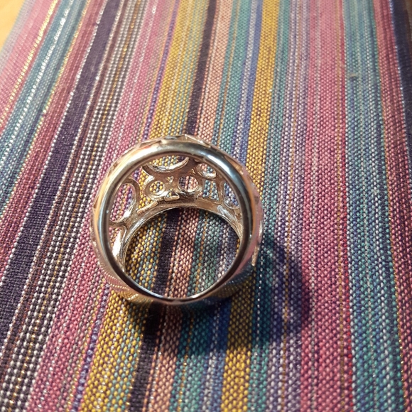 Sterling silver bubble ring size 6 - Picture 3 of 3